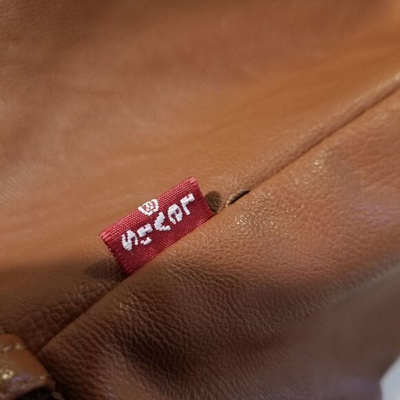 Levi’s Faux Moto Leather Jacket new with tags from Nordstrom XL Camel brown - Picture 12 of 13